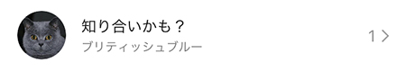 LINE 知り合いかも？の表示画面 iphone版