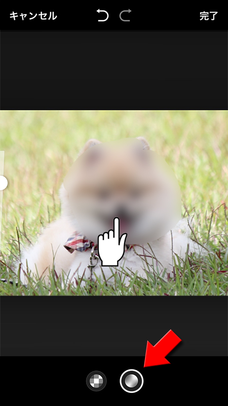 LINE モザイクを入れた画像(ガウス) iphone版