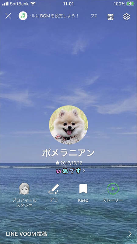 LINE 自分のプロフィール画面からIDを確認する iphone版