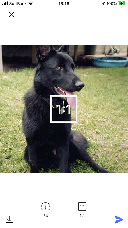 LINE GIFアニメーション表示比率設定する iphone版