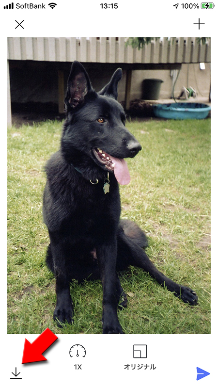 LINE GIFアニメーション保存を選択 iphone版